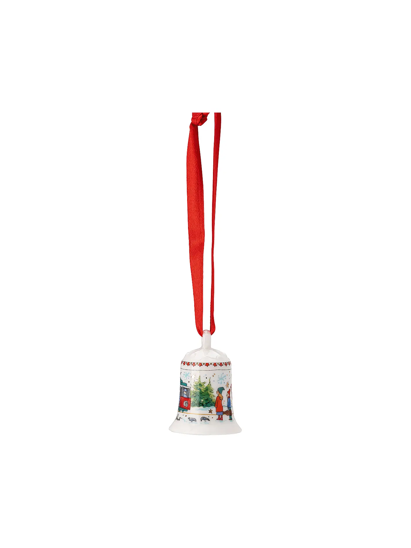 HUTSCHENREUTHER | Weihnachts Porzellan Mini Glocke Kinderchor | bunt